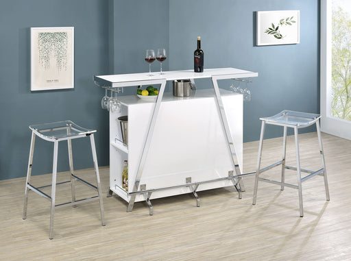 Araceli Home Bar with LED Lighting - All Brands Furniture (NJ)