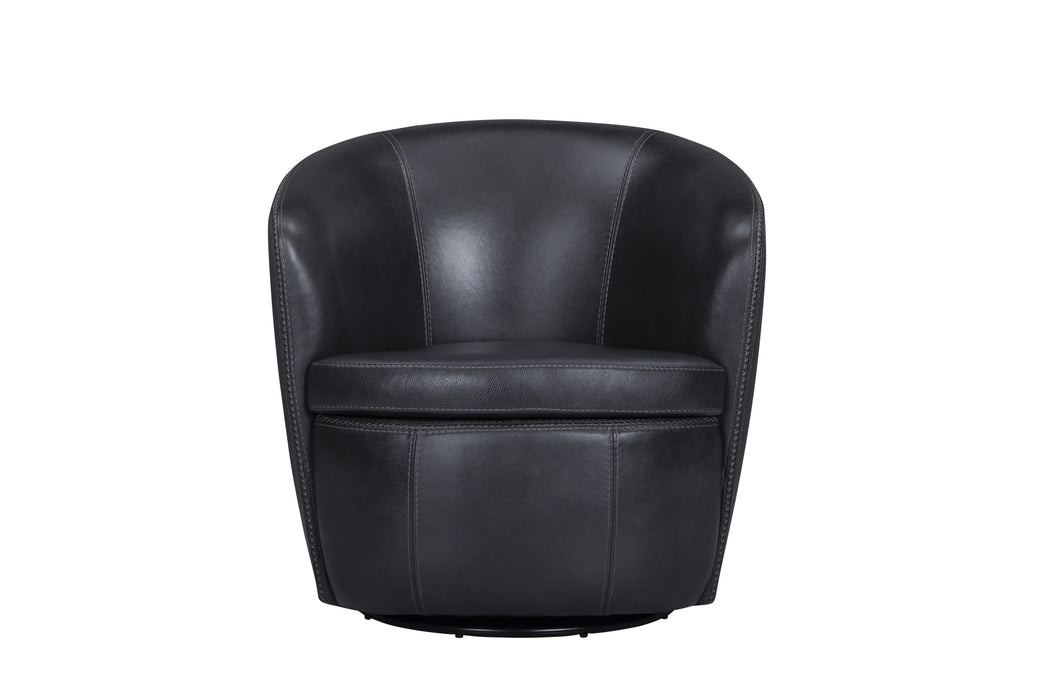 Parker Living Barolo 100% Italian Leather Swivel Club Chair