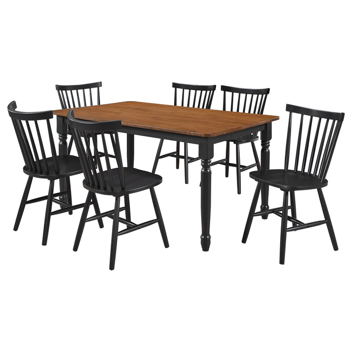Hollyoak 7 Pc Dining Set - All Brands Furniture (NJ)