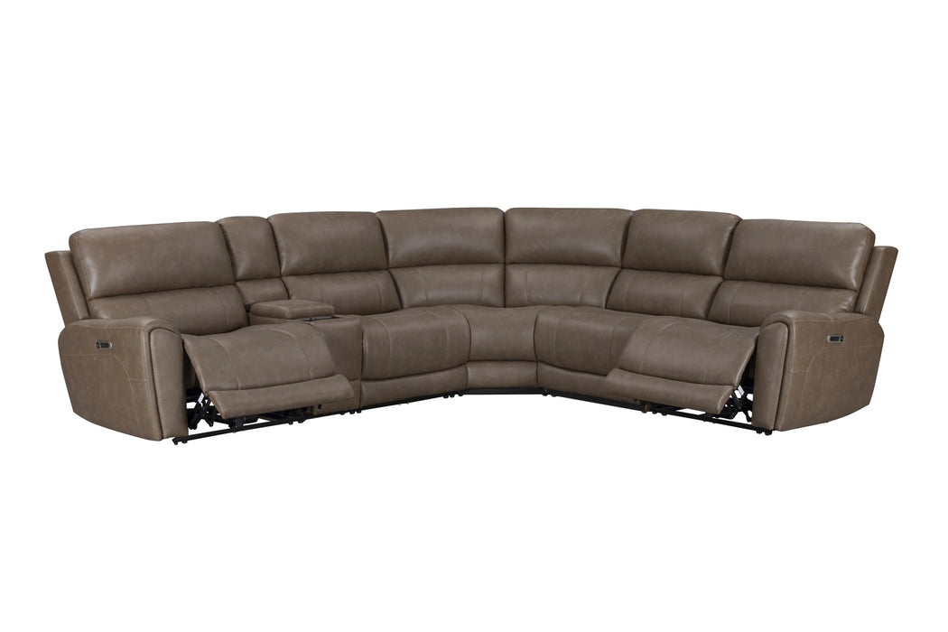 Parker Living Hancock 6 Piece Zero Gravity Power Reclining Sectional with Power Adjustable Headrests
