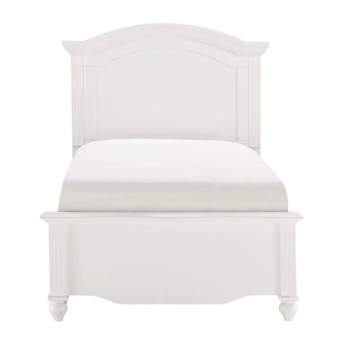 Meghan Twin Panel Bed in White 2058WHT-1*