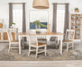 Kirby Dining Set Natural and Rustic Off White image