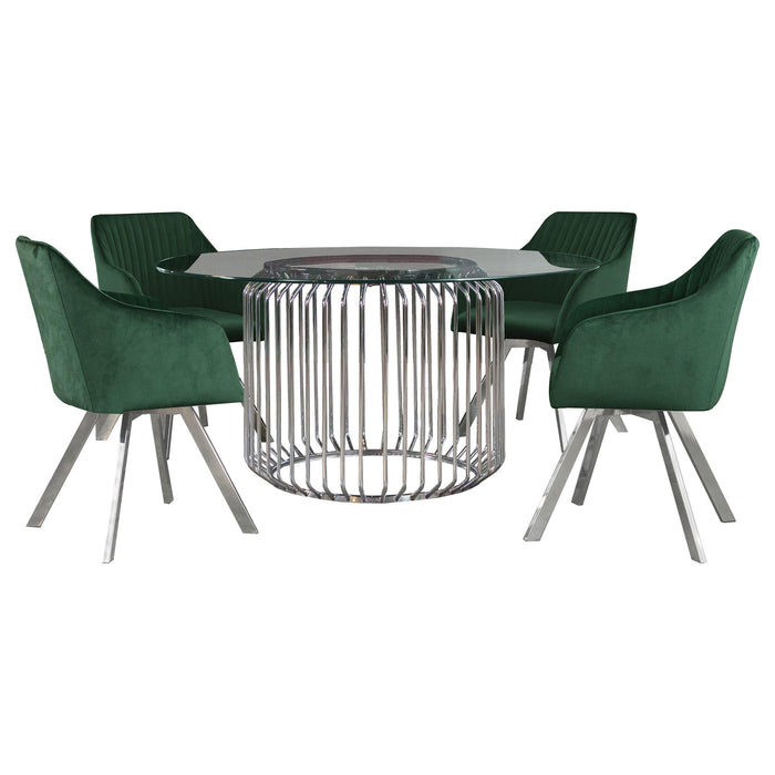 Veena 5 Pc Dining Set - All Brands Furniture (NJ)