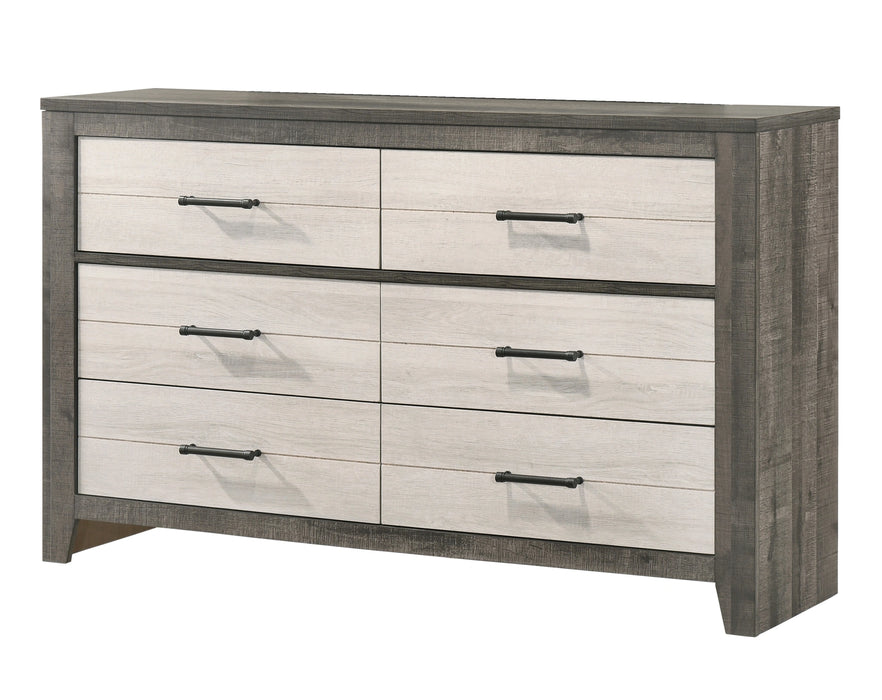 Crown Mark Furniture Rhett Dresser Mirror in Gray image