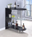 Adolfo 3-tier Bar Table Glossy Black and Clear - All Brands Furniture (NJ)