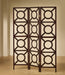 Vulcan 3-panel Geometric Folding Screen Tan and Cappuccino - All Brands Furniture (NJ)