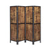 Deepika 4-panel Folding Screen Antique Nutmeg and Black - All Brands Furniture (NJ)