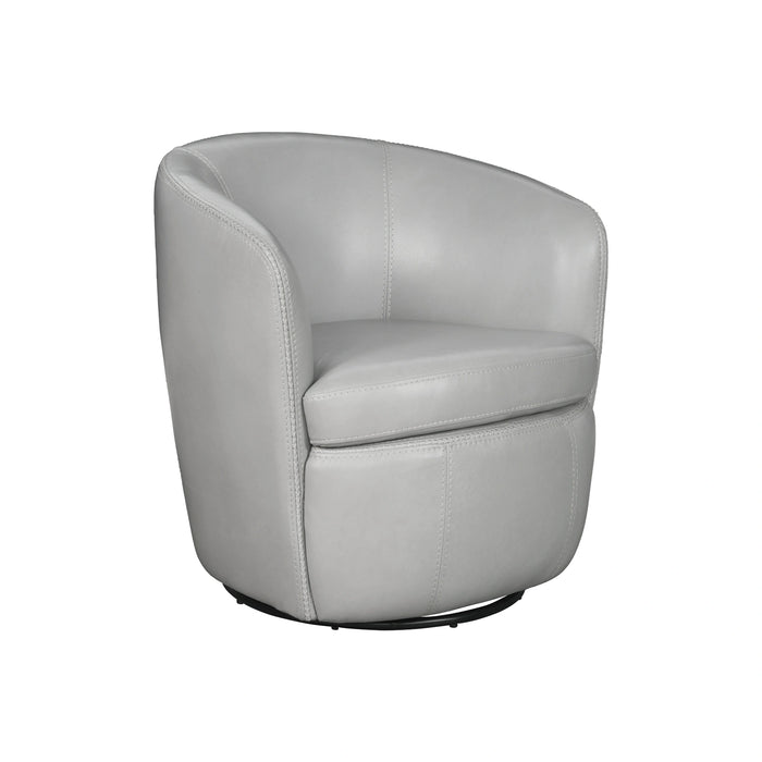 Parker Living Barolo 100% Italian Leather Swivel Club Chair