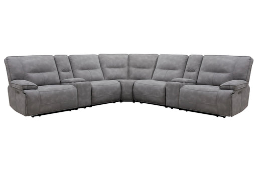 Parker Living Gladiator 7 Piece Modular Power Zero Gravity Reclining Sectional with Power Adjustable Headrests