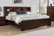 Jessica California King, E.king, & Queen Bed with Storage Headboard Cappuccino - All Brands Furniture (NJ)