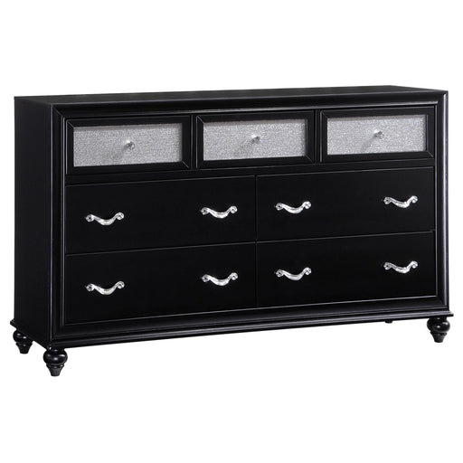 Barzini 7-drawer Rectangular Dresser Black image