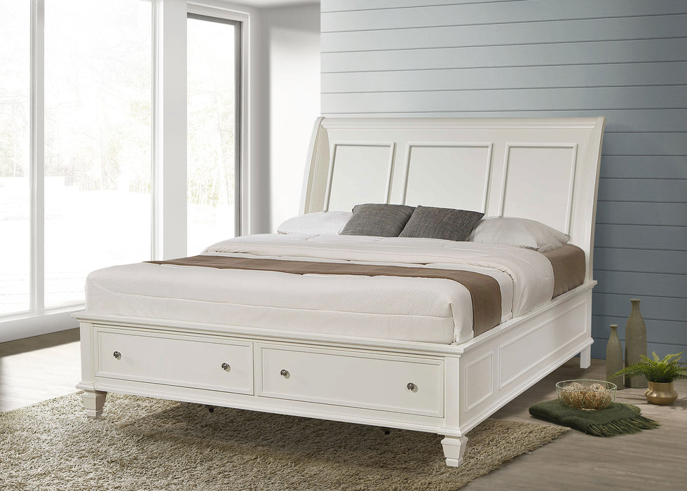 Sandy Beach Panel Platform Storage Bed - All Brands Furniture (NJ)
