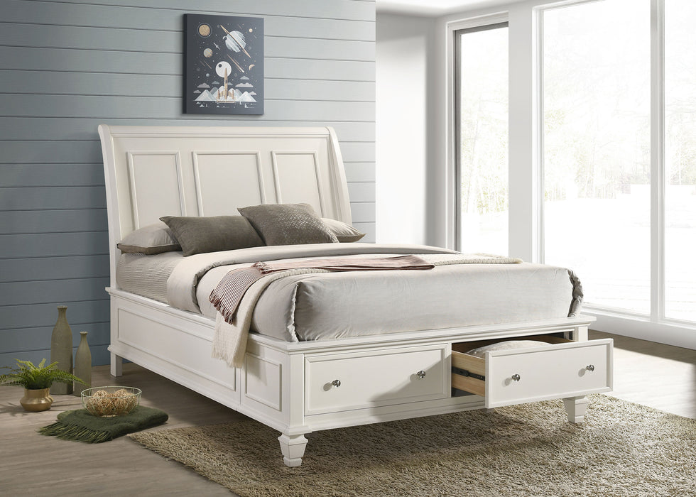 Sandy Beach Panel Platform Storage Bed - All Brands Furniture (NJ)