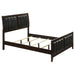 Carlton Full & Twin Upholstered Panel Bed Cappuccino and Black - All Brands Furniture (NJ)