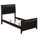 Carlton Full & Twin Upholstered Panel Bed Cappuccino and Black - All Brands Furniture (NJ)