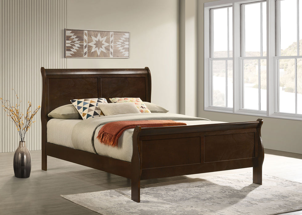 Louis Philippe Sleigh Panel Bed - All Brands Furniture (NJ)