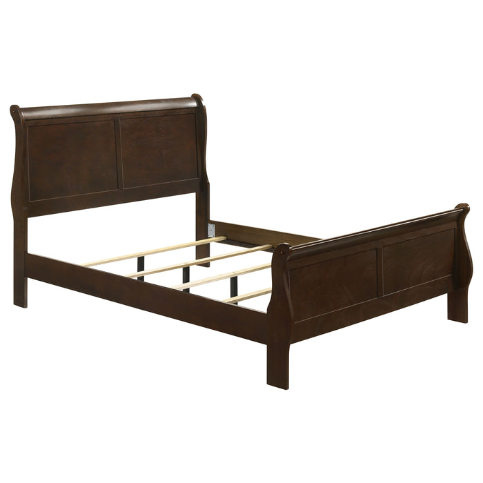 Louis Philippe Sleigh Panel Bed - All Brands Furniture (NJ)