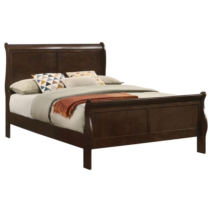 Louis Philippe Sleigh Panel Bed - All Brands Furniture (NJ)
