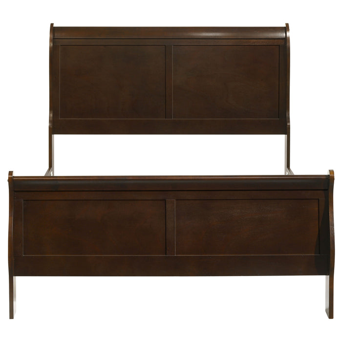 Louis Philippe Sleigh Panel Bed - All Brands Furniture (NJ)