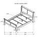 Louis Philippe Sleigh Panel Bed - All Brands Furniture (NJ)