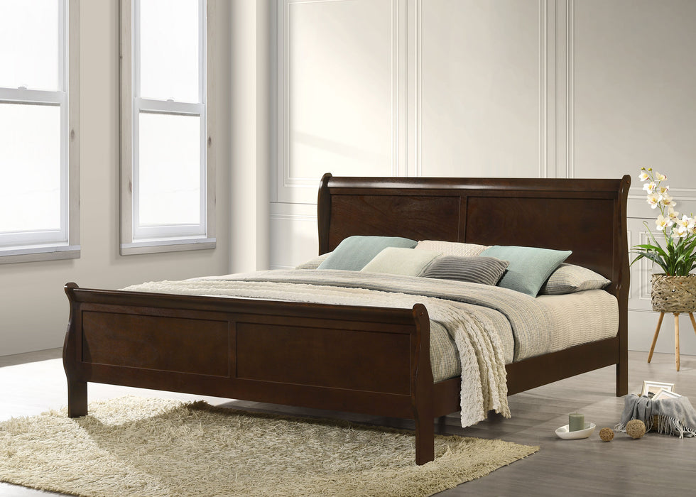 Louis Philippe Sleigh Panel Bed - All Brands Furniture (NJ)