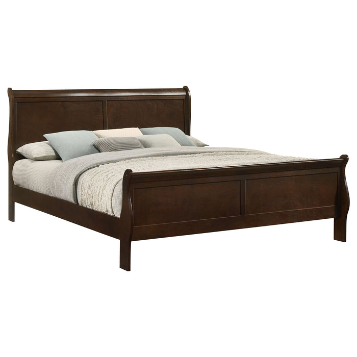 Louis Philippe Sleigh Panel Bed - All Brands Furniture (NJ)