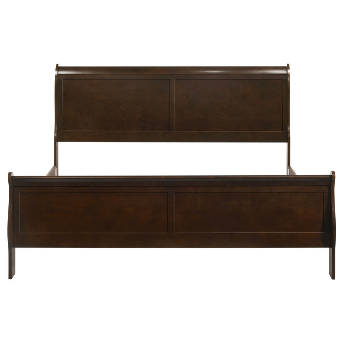 Louis Philippe Sleigh Panel Bed - All Brands Furniture (NJ)