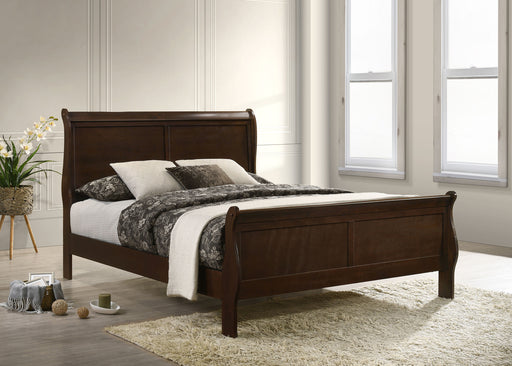 Louis Philippe Sleigh Panel Bed - All Brands Furniture (NJ)