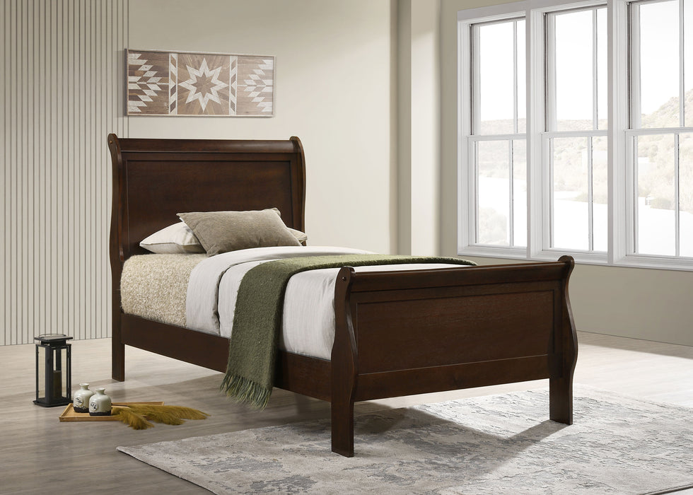 Louis Philippe Sleigh Panel Bed - All Brands Furniture (NJ)