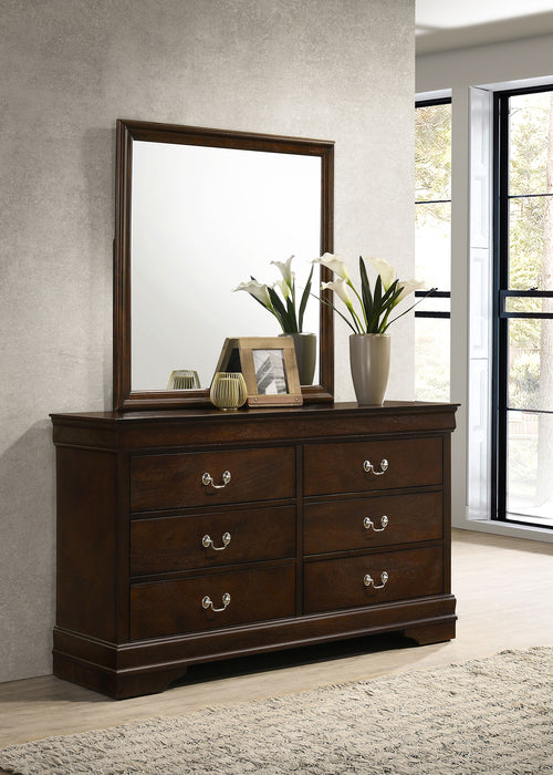 Louis Philippe Dresser with Mirror - All Brands Furniture (NJ)