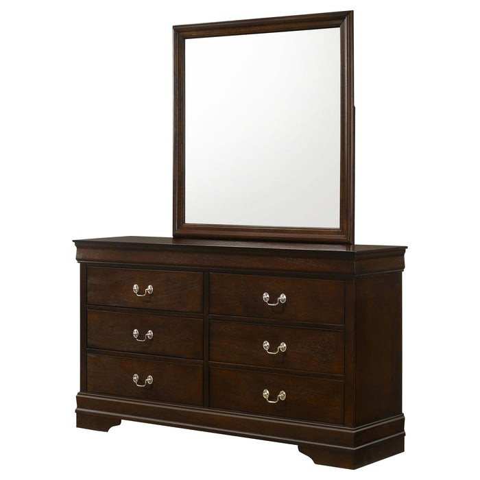 Louis Philippe Dresser with Mirror - All Brands Furniture (NJ)