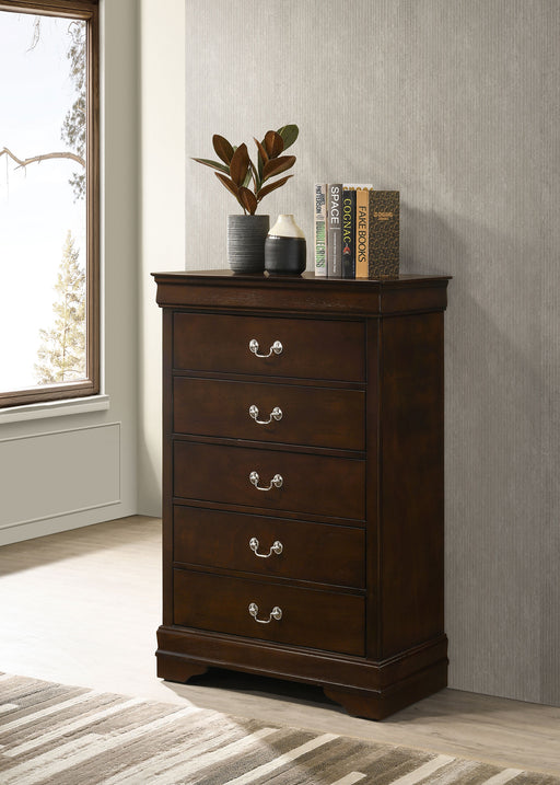 Louis Philippe Chest Brown - All Brands Furniture (NJ)