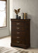 Louis Philippe Chest Brown - All Brands Furniture (NJ)