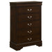 Louis Philippe Chest Brown - All Brands Furniture (NJ)
