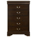 Louis Philippe Chest Brown - All Brands Furniture (NJ)