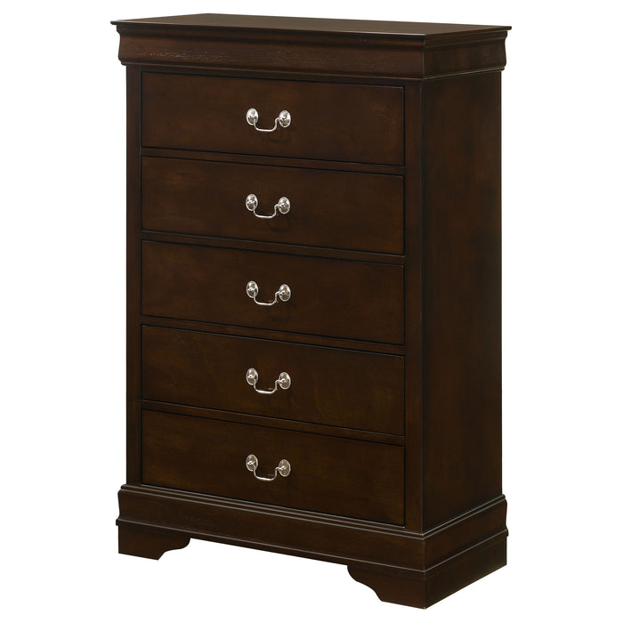 Louis Philippe Chest Brown - All Brands Furniture (NJ)