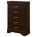 Louis Philippe Chest Brown - All Brands Furniture (NJ)