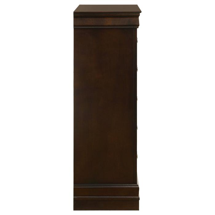 Louis Philippe Chest Brown - All Brands Furniture (NJ)