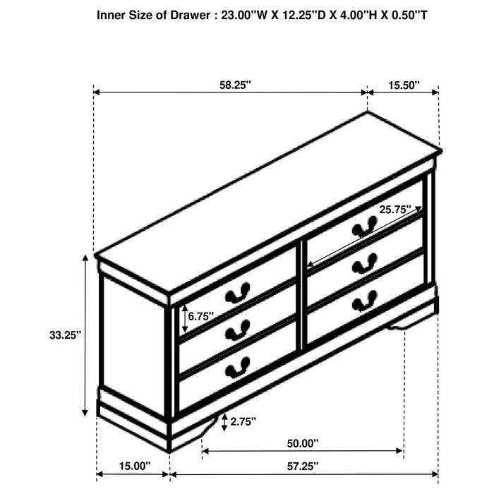Louis Philippe Bedroom Set - All Brands Furniture (NJ)