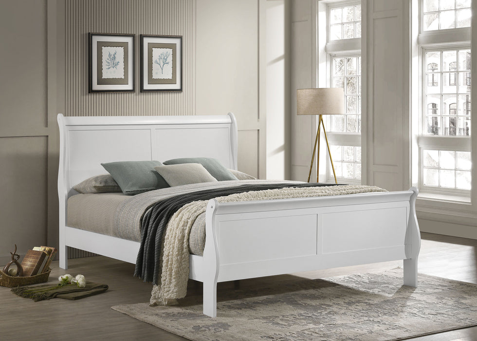 Louis Philippe Sleigh Panel Bed - All Brands Furniture (NJ)