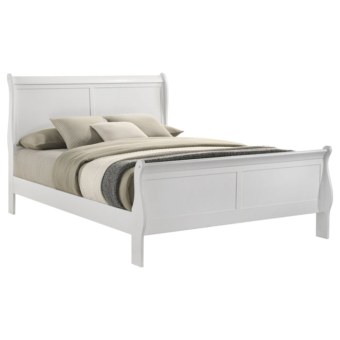 Louis Philippe Sleigh Panel Bed - All Brands Furniture (NJ)