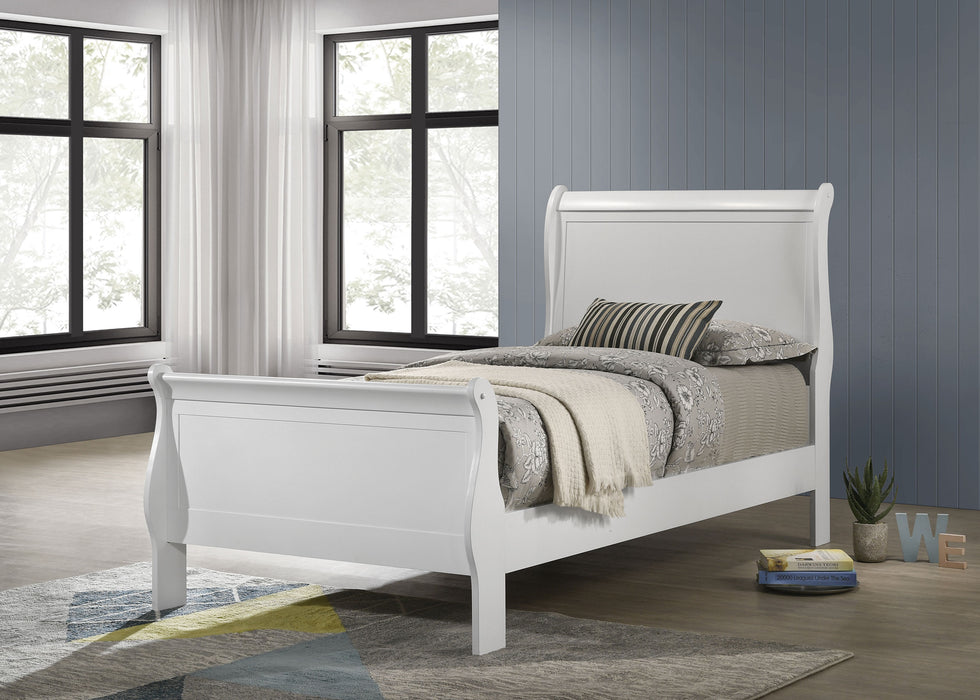 Louis Philippe Sleigh Panel Bed - All Brands Furniture (NJ)