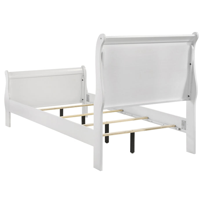 Louis Philippe Sleigh Panel Bed - All Brands Furniture (NJ)