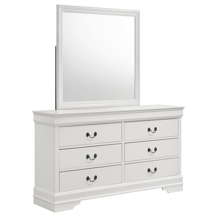Louis Philippe Dresser with Mirror - All Brands Furniture (NJ)