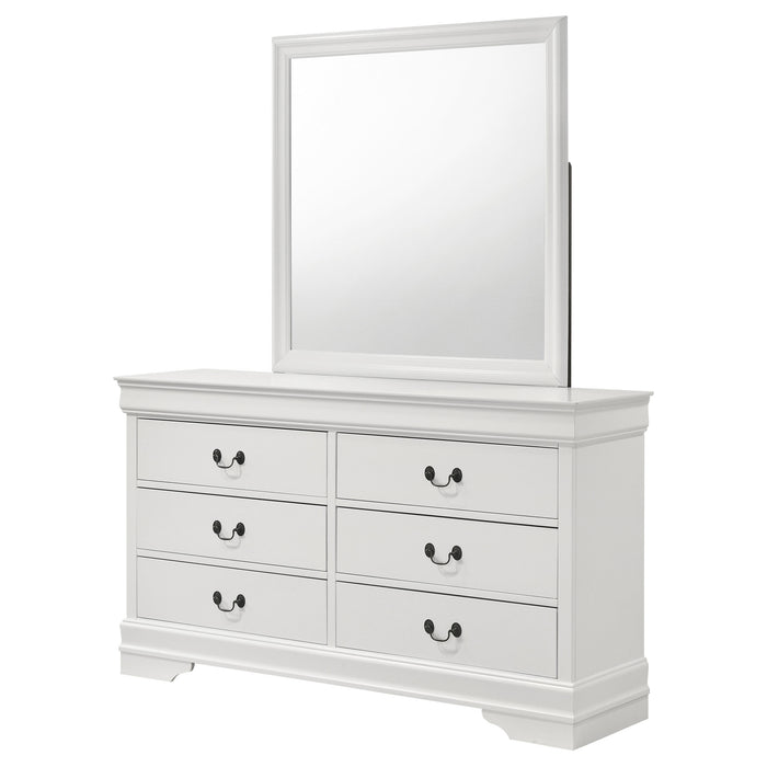 Louis Philippe Dresser with Mirror - All Brands Furniture (NJ)