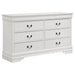 Louis Philippe 6-drawer Dresser White - All Brands Furniture (NJ)