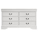 Louis Philippe 6-drawer Dresser White - All Brands Furniture (NJ)