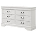 Louis Philippe 6-drawer Dresser White - All Brands Furniture (NJ)
