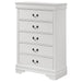 Louis Philippe 5-drawer Bedroom Chest White - All Brands Furniture (NJ)