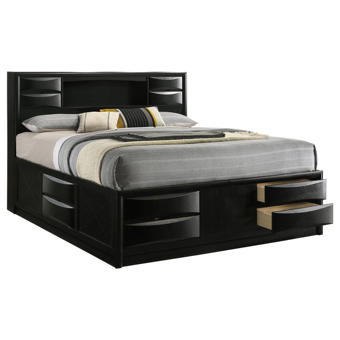 Briana Bookcase Platform Storage Bed - All Brands Furniture (NJ)